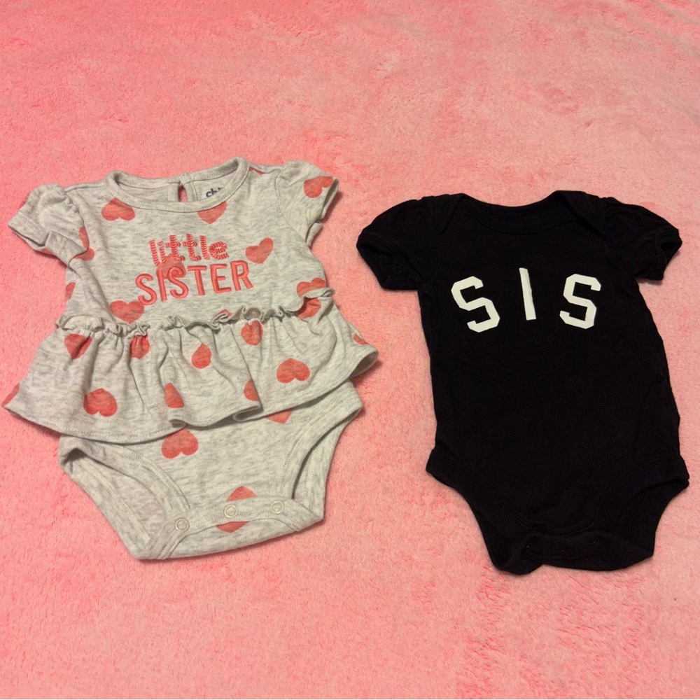 Baby Girl Sister Onesies